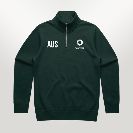 (Squad Pricing) Australian Dodgeroos - Half Zip Crew (Men's Sizes)