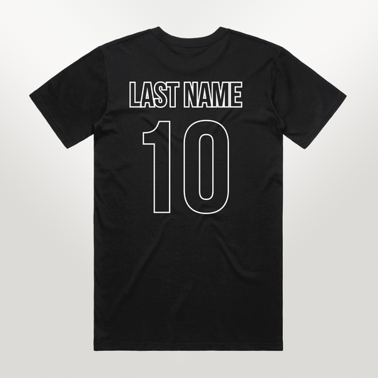 (Squad Pricing) Australian Dodgeroos - Player Name and Number - Logo Tees (Men's Sizes)