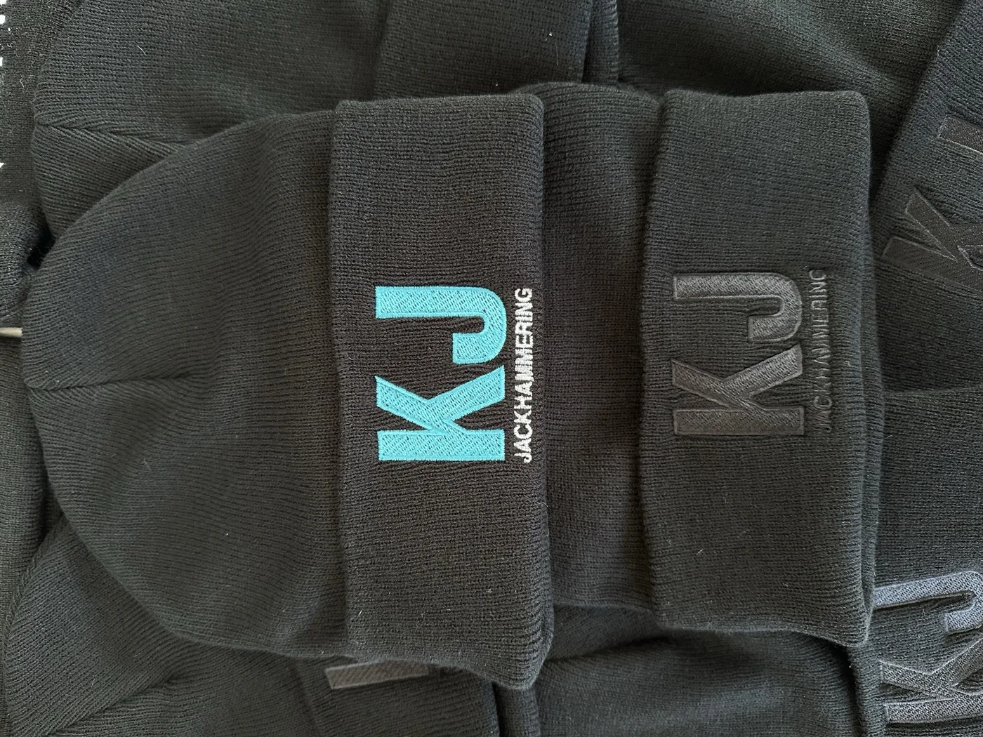 KJ Jackhammering embroidered beanie